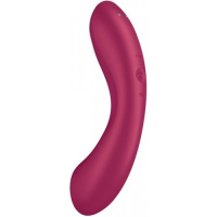 Вакуумный стимулятор клитора с вибрирующей ручкой Satisfyer Curvy Trinity 1 розовый