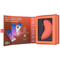 Вакуумно-волновой стимулятор клитора с вибрацией Satisfyer Magnetic Deep Pulse коралловый