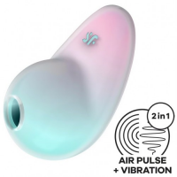 Вакуумно-волновой стимулятор с вибрацией Satisfyer Pixie Dust мятно-розовый
