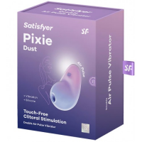 Вакуумно-волновой стимулятор с вибрацией Satisfyer Pixie Dust лилово-розовый