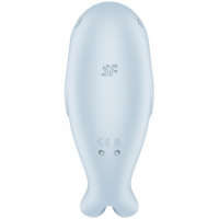 Вакуумно-волновой стимулятор клитора с вибрацией Satisfyer Seal You Soon голубой
