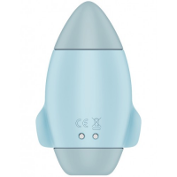Вакуумно-волновой стимулятор клитора с вибрацией Satisfyer Mission Control голубой