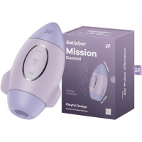 Вакуумно-волновой стимулятор клитора с вибрацией Satisfyer Mission Control фиолетовый