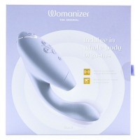 Роскошный вакуумный вибростимулятор для G точки и клитора Womanizer Duo 2 сиреневый