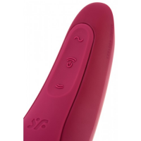 DEMO Вакуумный смарт-стимулятор клитора с вибрацией Satisfyer Curvy 1+ Rose Red