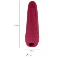 DEMO Вакуумный смарт-стимулятор клитора с вибрацией Satisfyer Curvy 1+ Rose Red