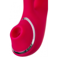 Двусторонний вибратор с вакуумно-волновым стимулятором клитора Jos Doobl