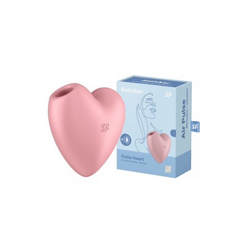 Вакуумно-волновой стимулятор с вибрацией Satisfyer Cutie Heart ДЕФОРМИРОВАННАЯ УПАКОВКА