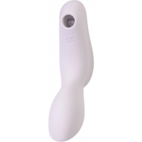 DEMO Вакуумный вибростимулятор для клитора и точки G Satisfyer Curvy Trinity 2 сиреневый