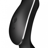 DEMO Вакуумный вибростимулятор для клитора и точки G Satisfyer Curvy Trinity 2 черный