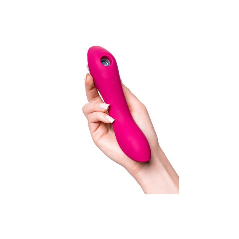 DEMO Вакуумный вибростимулятор для клитора и точки G Satisfyer Curvy Trinity 3 красный