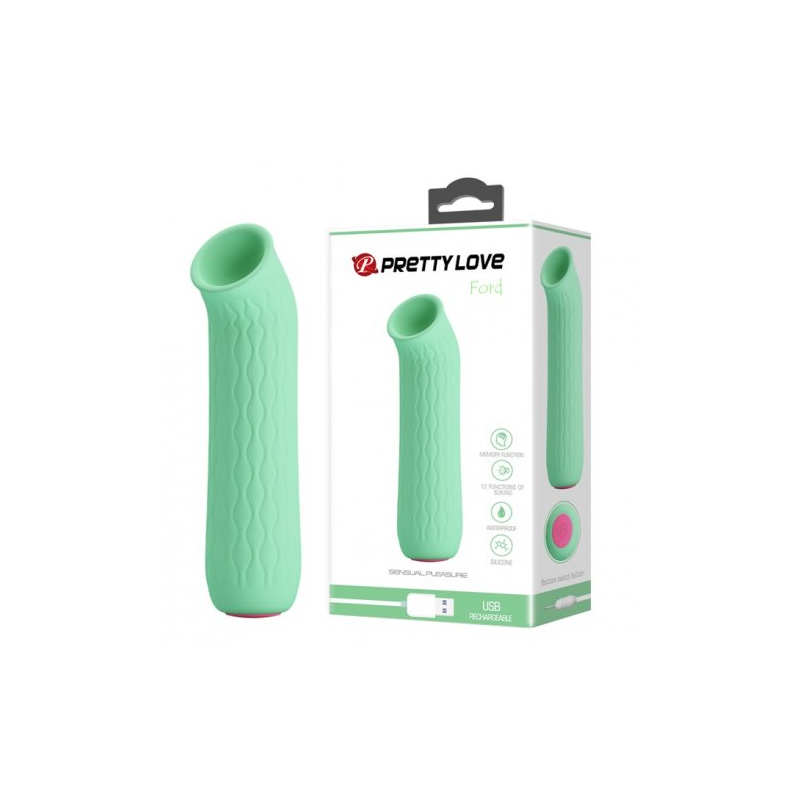 Вакуумный стимулятор клитора Ford светло-салатовый