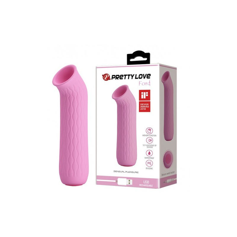 Вакуумный стимулятор клитора Ford светло-розовый