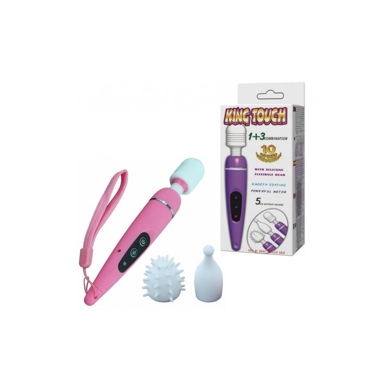 Вибромассажер King Touch розовый