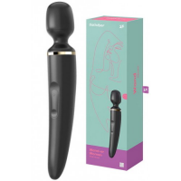 Вибромассажер перезаряжаемый Satisfyer Wand-er Women черный ДЕФОРМИРОВАННАЯ УПАКОВКА