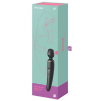 Вибромассажер перезаряжаемый Satisfyer Wand-er Women черный ДЕФОРМИРОВАННАЯ УПАКОВКА