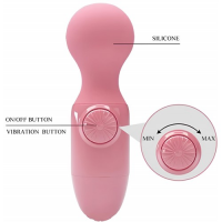 Компактный розовый вибромассажер Pretty Love Mini Stick