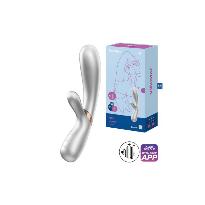 Смарт-вибратор с функцией нагрева Satisfyer Hot Lover серебристый