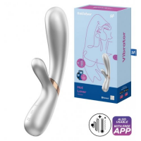 Смарт-вибратор с функцией нагрева Satisfyer Hot Lover серебристый