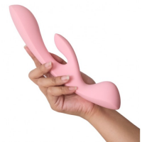 Двусторонний вибратор с клиторальным стимулятором Satisfyer Triple Oh Pink ДЕФОРМИРОВАННАЯ УПАКОВКА