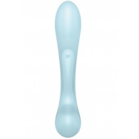 Двусторонний вибратор с клиторальным стимулятором Satisfyer Triple Oh Blue ДЕФОРМИРОВАННАЯ УПАКОВКА