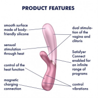 Смарт-вибратор с функцией нагрева Satisfyer Hot Lover розовый ДЕФОРМИРОВАННАЯ УПАКОВКА