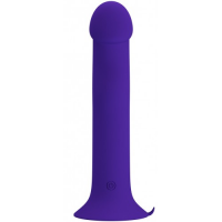 Универсальный фиолетовый вибратор с мощной присоской и пульсацией Murray Youth 19 см