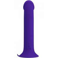 Универсальный фиолетовый вибратор с мощной присоской и пульсацией Murray Youth 19 см