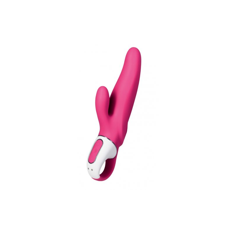 DEMO Розовый вибратор Satisfyer Vibes Mr.Rabbit с клиторальным стимулятором