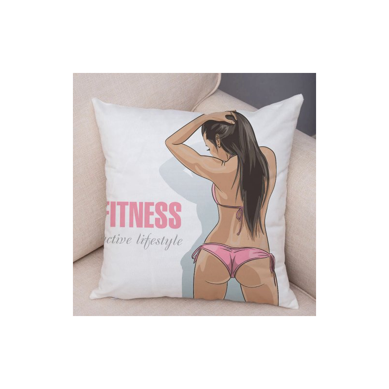 Наволочка на подушку Fitness Girl