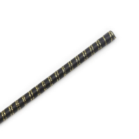 Черный перьевой тиклер с атласной ручкой 34 см