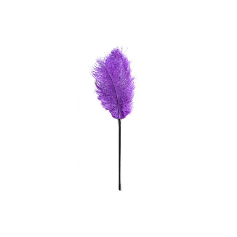 Тиклер с фиолетовым страусиным пером 49 см