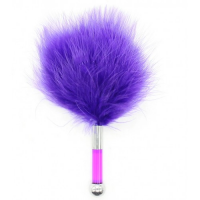Фиолетовый перьевой тиклер 15 см