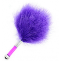 Фиолетовый перьевой тиклер 15 см