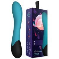 Вибратор Lynx для стимуляции точки G и подогревом цвета морской волны