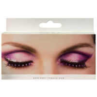 Накладные ресницы с фиолетовыми стразами Baci