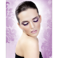 Накладные ресницы с фиолетовыми перьями Baci