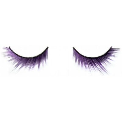 Накладные ресницы с фиолетовыми перьями Baci