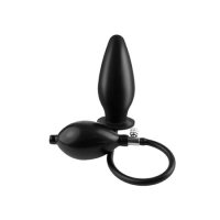 Анальная пробка расширяющаяся AFC Inflatable Silicone Plug Black