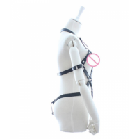 Соблазнительная сбруя с фиксацией рук