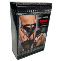 Пояс для чулок из натуральной кожи с цепочками