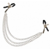 Зажимы для сосков с тремя цепочками