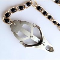 Квадратные зажимы на соски и клитор