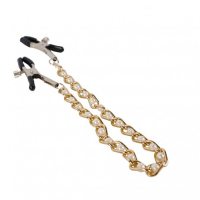 Зажимы с цепочкой Gold and White