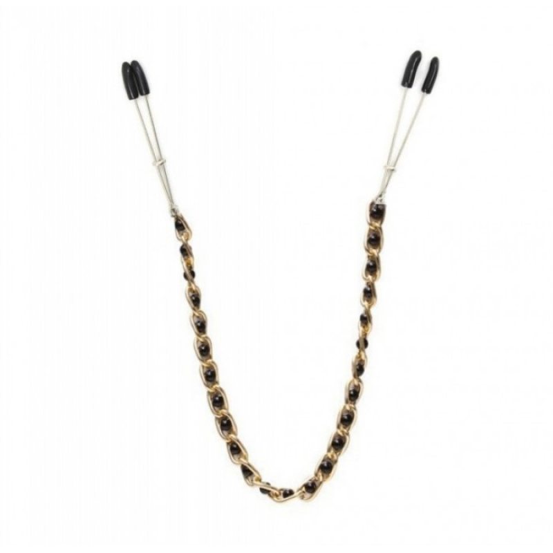 Длинные зажимы на соски Gold and Black