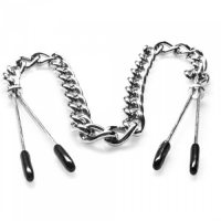 Длинные зажимы с цепочкой Silver