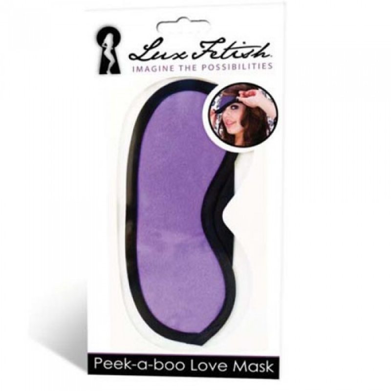 Маска фиолетовая на глаза Peek-A-Boo Love Mask