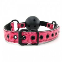 Дизайнерский дышащий розовый кляп Luxury Fetish Ballgag