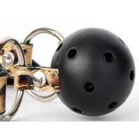 Леопардовый кляп-шар Gold