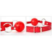 Классический кляп-шар красный